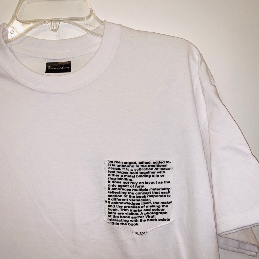 Virgil Abloh: Redesigned Luxury Pocket Tee Shirt